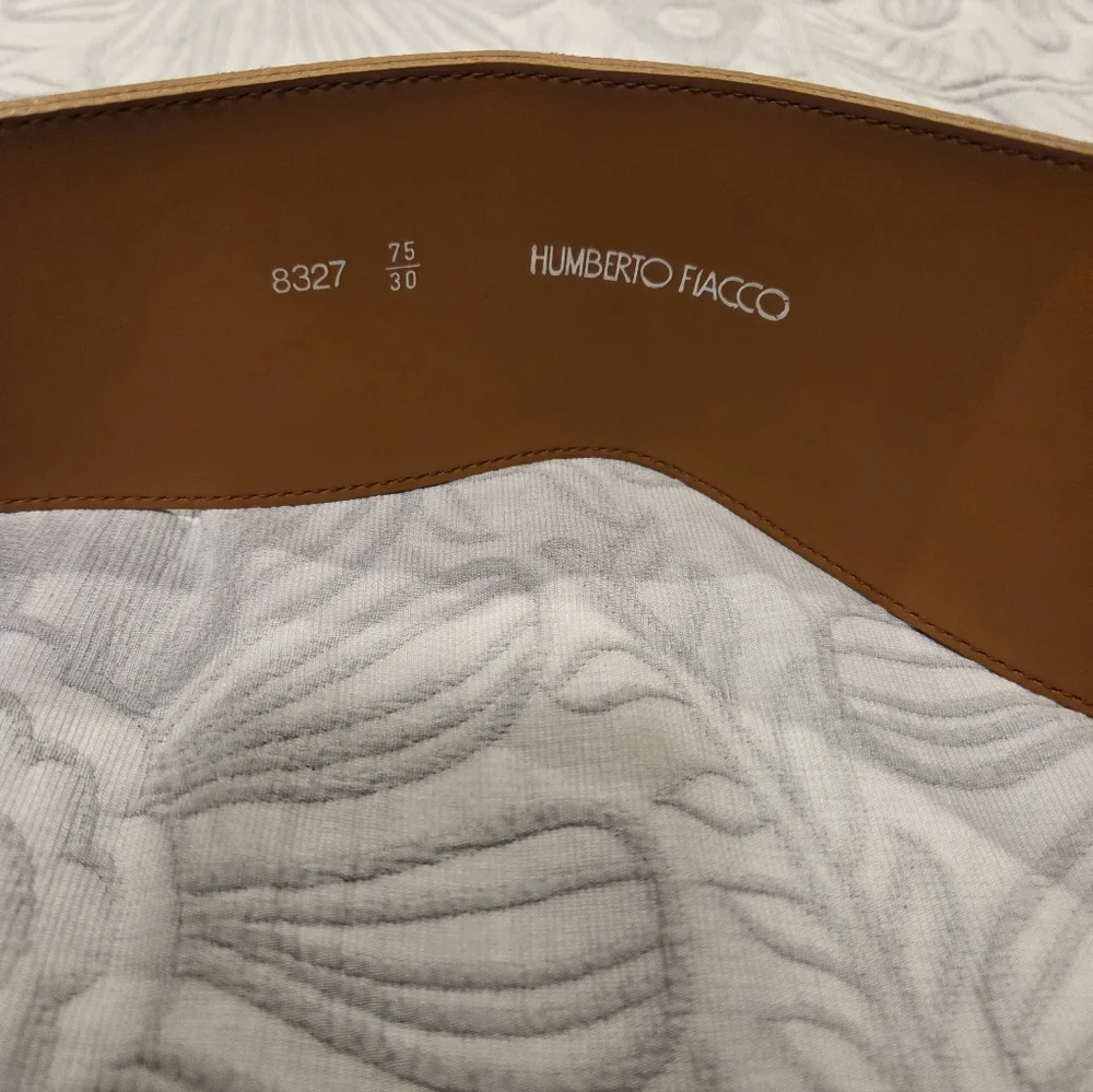 Vintage Humberto Fiacco Womens Floral Embroidered Suede Belt Size Small - Picture 5 of 9